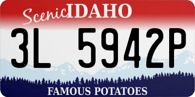 ID license plate 3L5942P