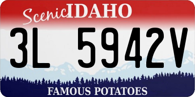 ID license plate 3L5942V