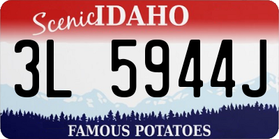 ID license plate 3L5944J