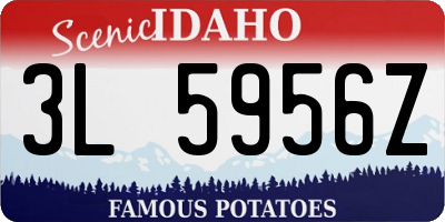 ID license plate 3L5956Z
