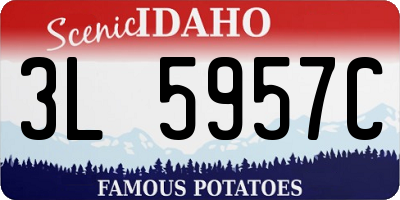 ID license plate 3L5957C
