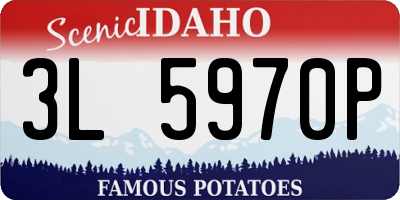 ID license plate 3L5970P