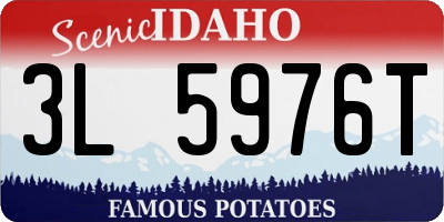 ID license plate 3L5976T
