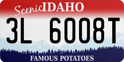 ID license plate 3L6008T