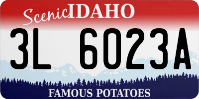 ID license plate 3L6023A