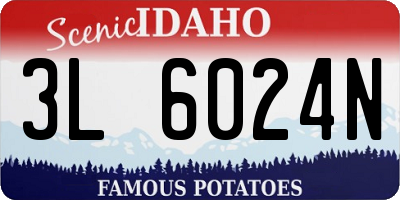 ID license plate 3L6024N
