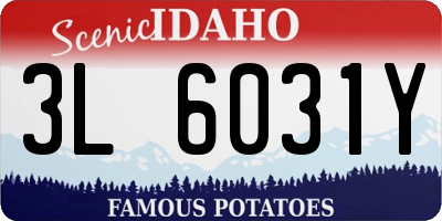 ID license plate 3L6031Y