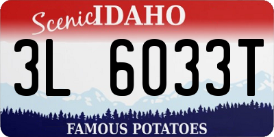 ID license plate 3L6033T