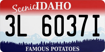 ID license plate 3L6037I