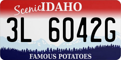 ID license plate 3L6042G