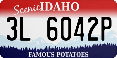ID license plate 3L6042P
