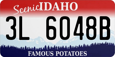 ID license plate 3L6048B