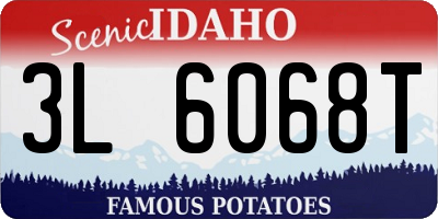 ID license plate 3L6068T