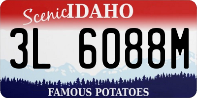 ID license plate 3L6088M