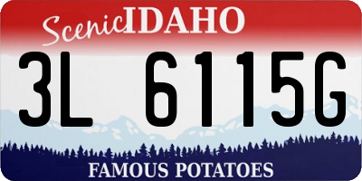 ID license plate 3L6115G