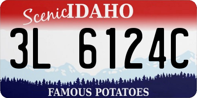 ID license plate 3L6124C