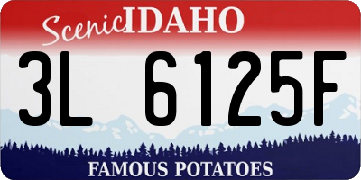 ID license plate 3L6125F