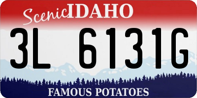 ID license plate 3L6131G