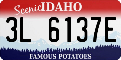 ID license plate 3L6137E