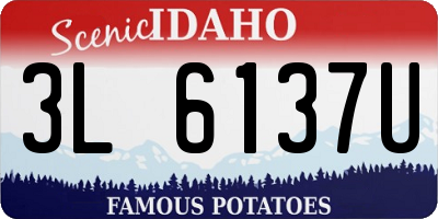 ID license plate 3L6137U