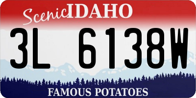 ID license plate 3L6138W