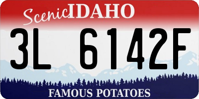 ID license plate 3L6142F