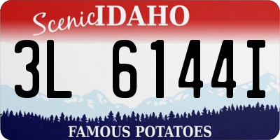 ID license plate 3L6144I
