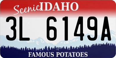 ID license plate 3L6149A