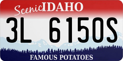 ID license plate 3L6150S