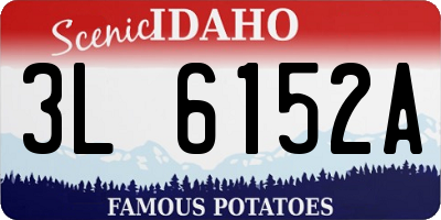 ID license plate 3L6152A