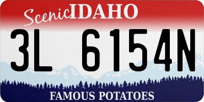 ID license plate 3L6154N