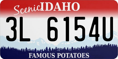 ID license plate 3L6154U