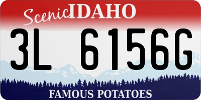 ID license plate 3L6156G