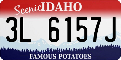ID license plate 3L6157J
