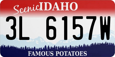 ID license plate 3L6157W