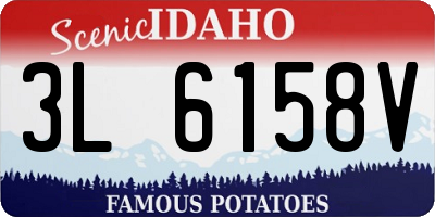ID license plate 3L6158V