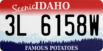 ID license plate 3L6158W