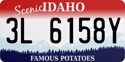 ID license plate 3L6158Y