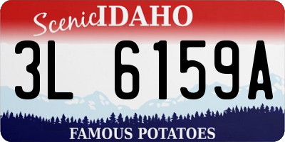ID license plate 3L6159A