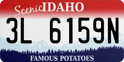 ID license plate 3L6159N