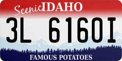 ID license plate 3L6160I
