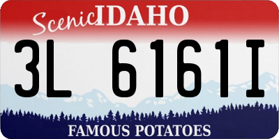 ID license plate 3L6161I