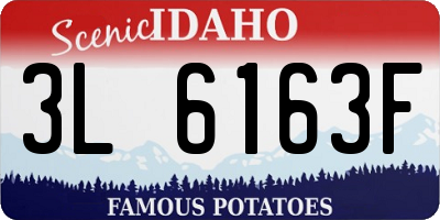 ID license plate 3L6163F
