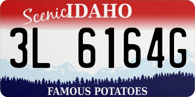 ID license plate 3L6164G