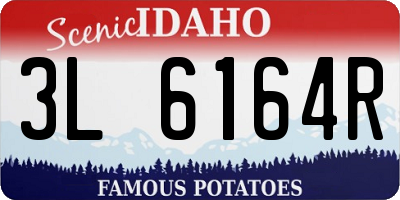ID license plate 3L6164R