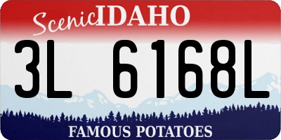ID license plate 3L6168L
