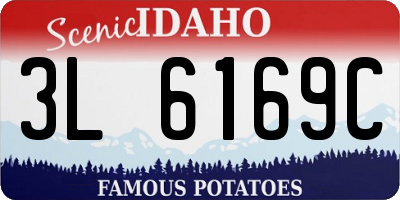 ID license plate 3L6169C