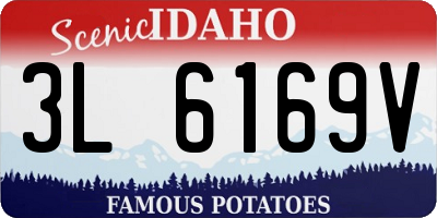 ID license plate 3L6169V