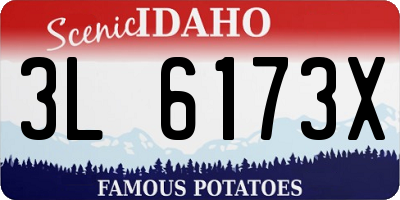 ID license plate 3L6173X