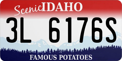 ID license plate 3L6176S